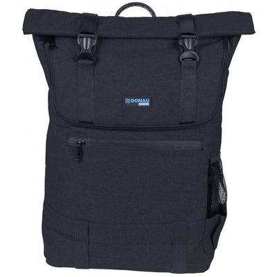 DONAU TRAVEL - Rucksack London, 18 l, 15,6 Zoll, schwarz