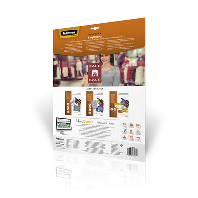 Fellowes - Laminierfolien Admire EasyDisplay, selbstklebend, Enhance80, ft A3, Packung mit 25 Stück