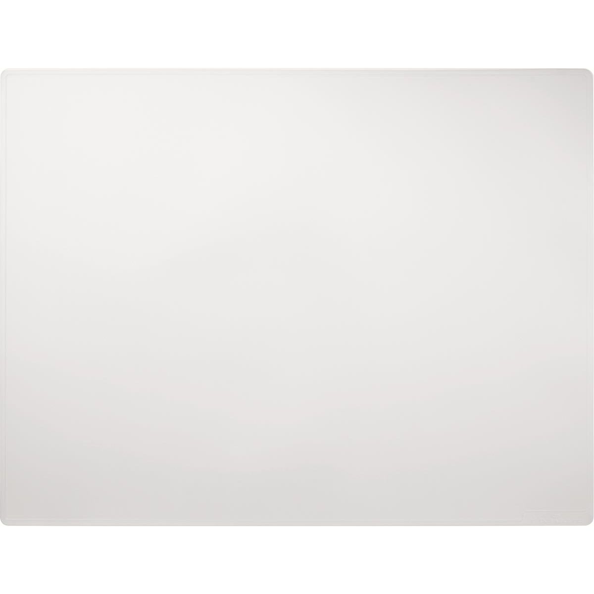 Langlebig – Schreibblock mit Zierrille, PP, ft 650 x 500 mm, transparent weiß