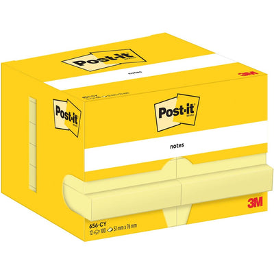 Post-it - Notizblock 656 51x76mm Kanariengelb 12 Stück