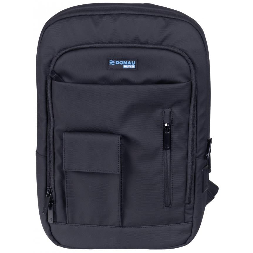 Donau Travel - Rucksack Rom, 9 l, 13,3 Zoll, schwarz