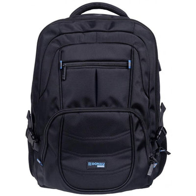 DONAU TRAVEL - Rucksack Amsterdam, 35 l, 17 Zoll, schwarz