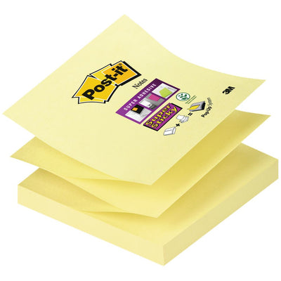 Post-it - Notizblock Z-Note S330 Super Sticky 76x76mm gelb 12 Stück