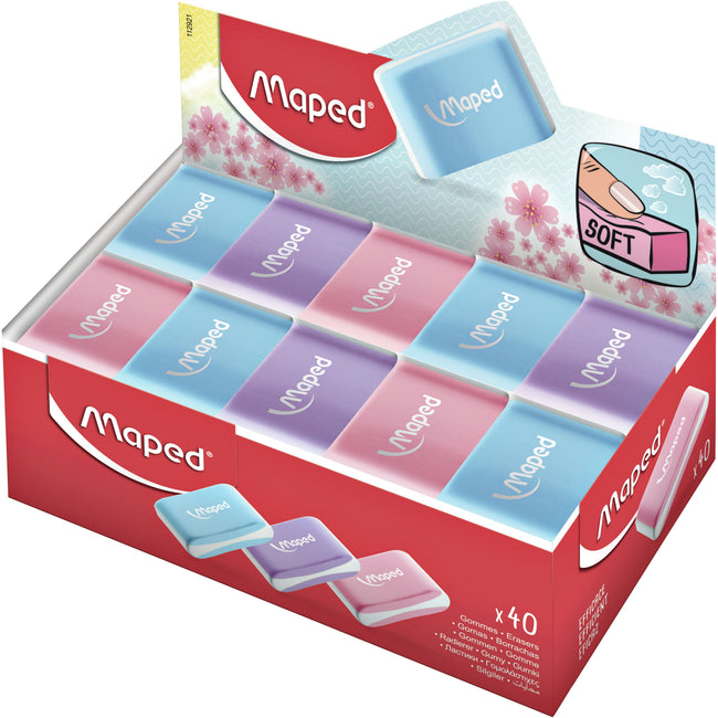 Maped - Gum Essentials Weiches Pastell | 40 Stück