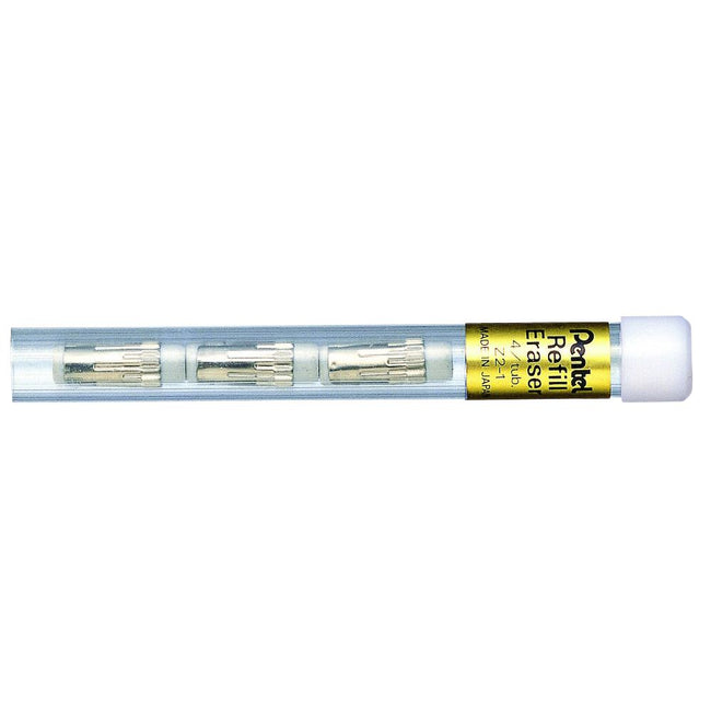 Pentel - Ersatz-Radiergummi Z2-1 für 4-teiliges Federmäppchen