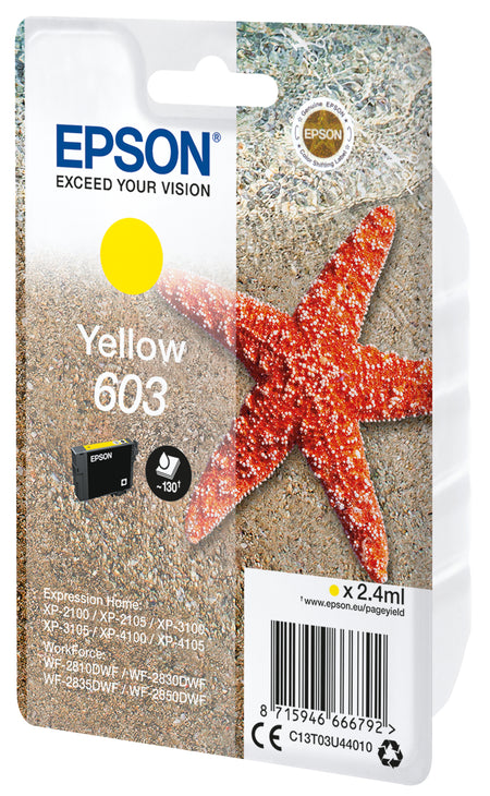 Epson - Tintenpatrone 603 T03U4 gelb