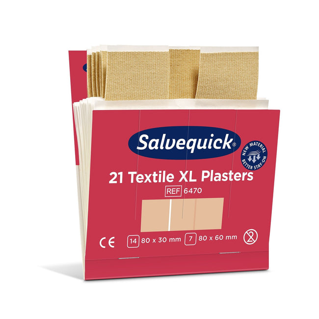 Salvequick -  Pleisters textiel extra groot 6x21st