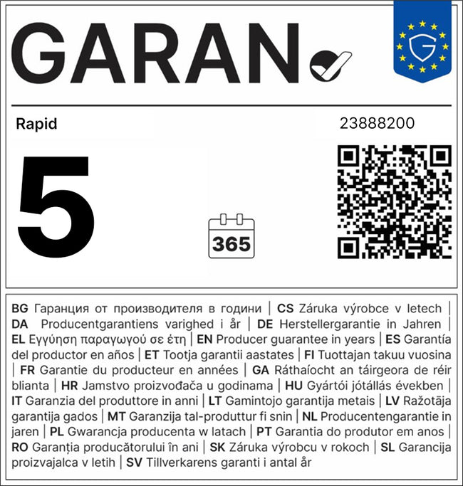 Rapid -  Nietmachine Classic full-strip K45 20 vel zwart