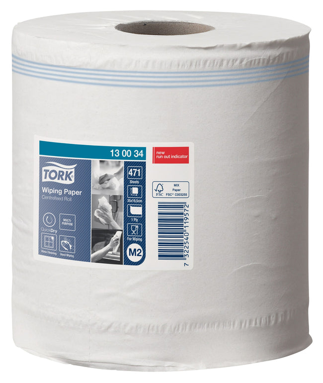 Tork -  Poetspapier m2 premium 1laags 165m wit