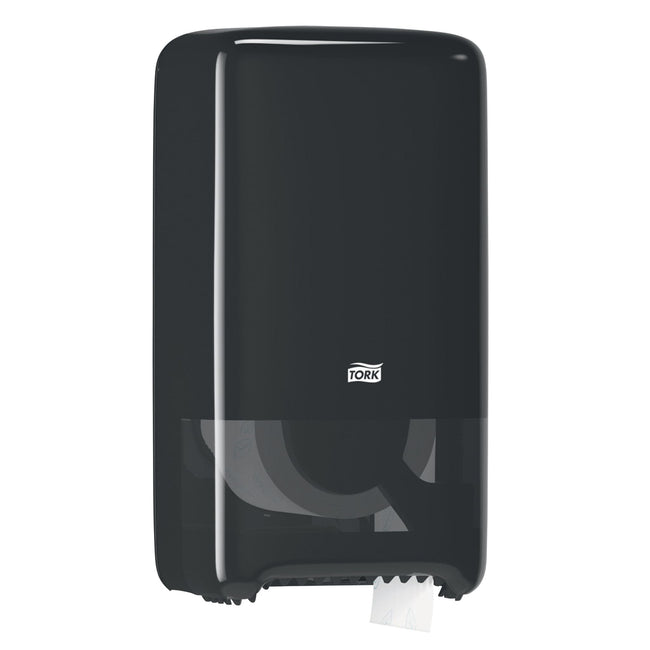 Tork -  Toiletpapierdispenser t6 medium duo zwart | 30 stuks