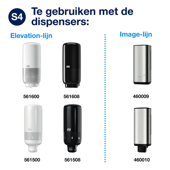 Tork -  Handdesinfectie s4 premium alcoholgel 1000 ml | 6 stuks