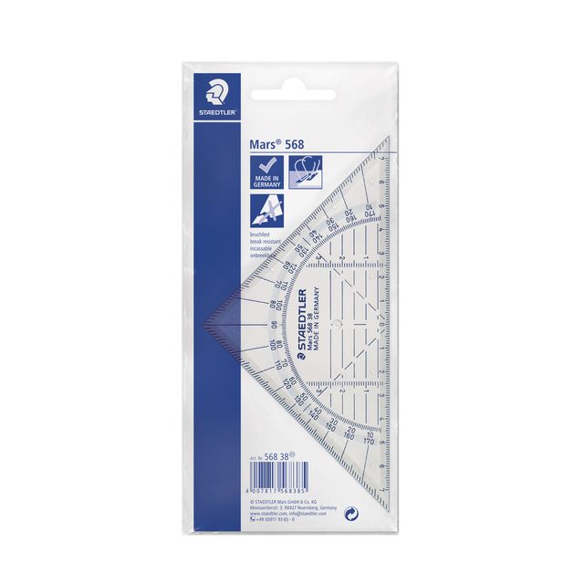 Staedtler - Geodreieck 568 160mm transparent