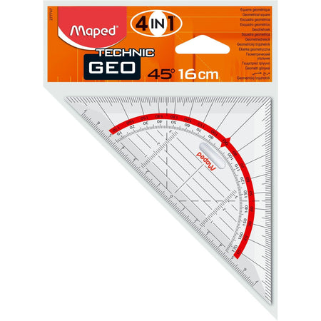Maped - Geodriehoek Technic 16cm | 10 Stück