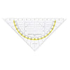 Aristo - Geodriehoek 1552 160mm transparent mit gelbem Rand