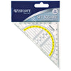 Westcott - Geodreieck 14cm transparent