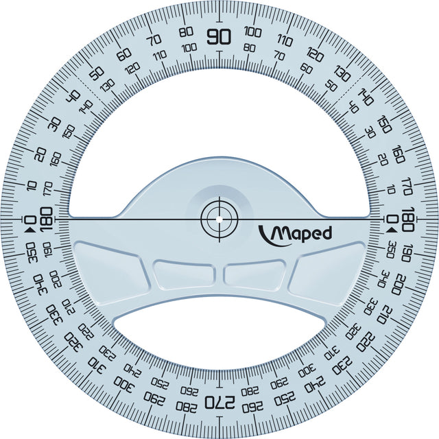 Kompass Rose 120 mm Polystyrol transparent kartiert