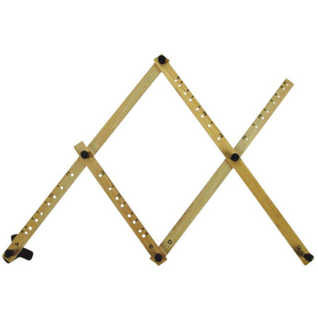 Rumold - Pantograph P4 aus Hartholz, Länge 34 cm, grau gesprüht