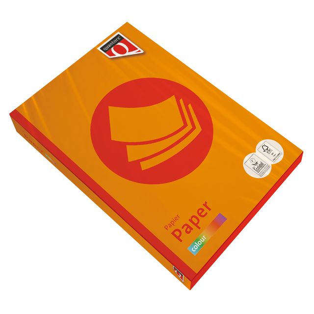 Quantore - Kopierpapier Farbe A4 120gr orange 250 Blatt