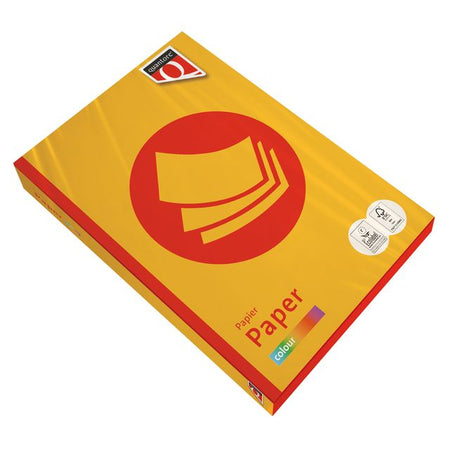Quantore - Kopierpapier Farbe A4 120gr tiefgelb 250 Blatt | 5 Stück