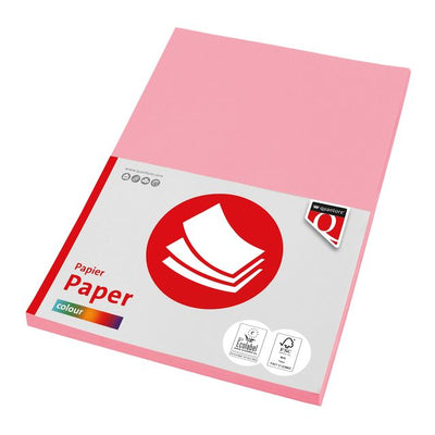 Quantore - Kopierpapier Farbe A4 120gr rosa 100 Blatt | 10 Stück