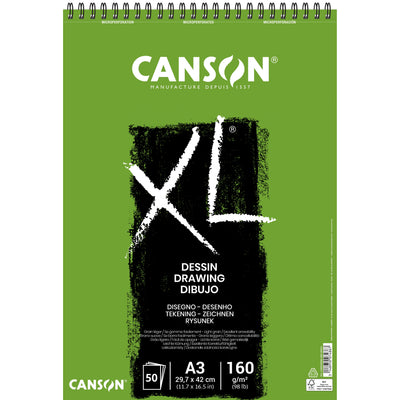 Canson -  Tekenpapier  xl drawing 50vel 160gr a3 wit | 5 stuks