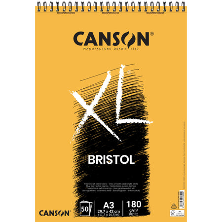 Canson - Bristol-Papier XL Bristol 50 Blatt 180gr A3 extraweiß