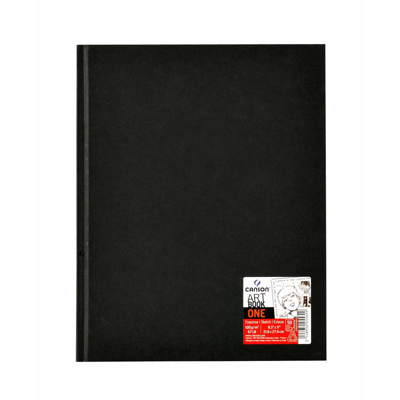 Canson - Skizzenbuch Art Book One Hardcover 98 Blatt 100gr 216x279mm weiß | 6 Stück