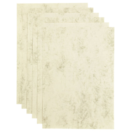 Papicolor - Kopierpapier A4 200gr 6 Blatt Marmor Elfenbein
