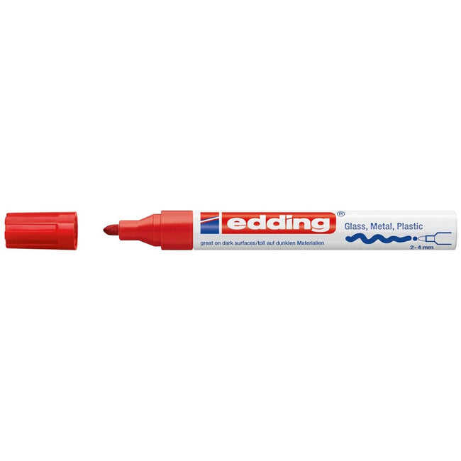 Edding -Filz -Tip Edding 750 Lack Creative Runde 2-4mm rot