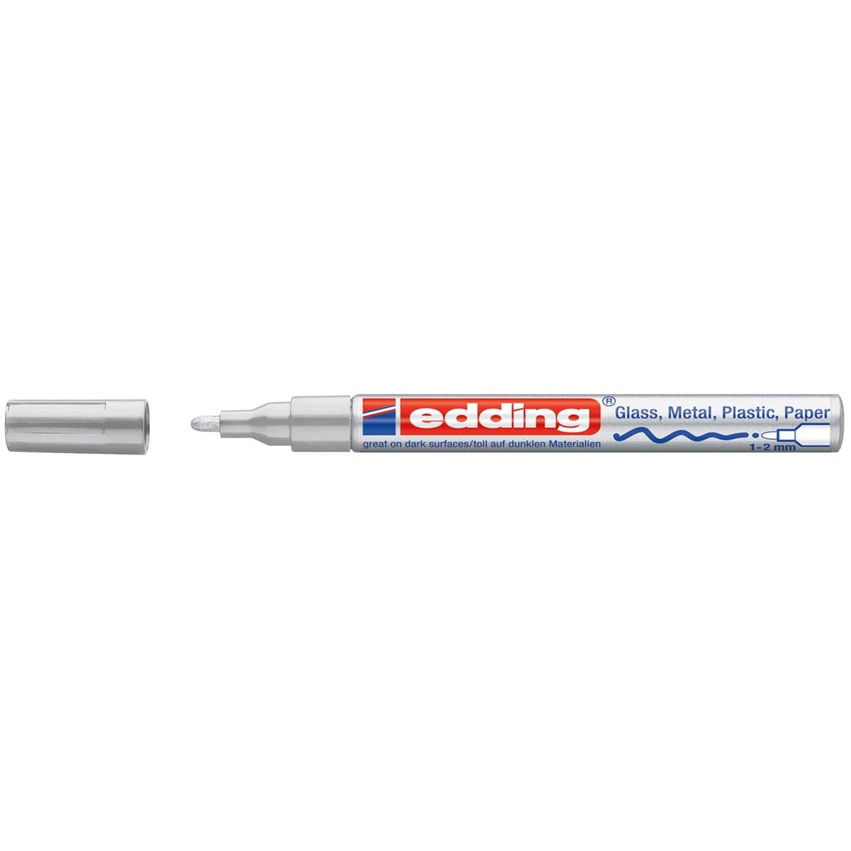 Edding - Glanzlackmarker E-751 CR Silber