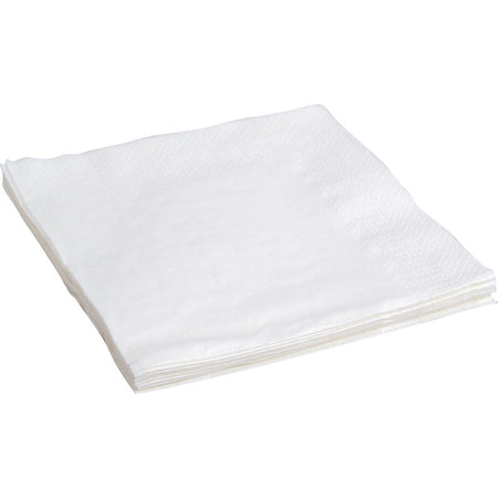 Markenlos – Servietten, 24 x 24 cm, 2-lagig, weiß, Packung mit 10 x 400 Stück