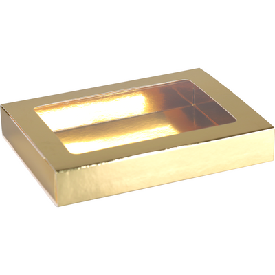 Klika - Schokoladen-Briefkasten | GK1 | Karton + PET | 129x89x24mm | Sinterklaas | Gold | 50 Stück