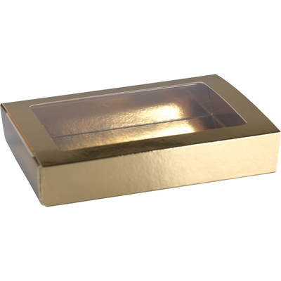Klika - Schokoladen-Briefkasten | GK4 | Karton + PET | 149x109x31mm | Sinterklaas | Gold | 50 Stück