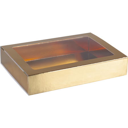 Klika - Schokoladen-Briefkasten | GK7 | Karton + PET | 196x141x38mm | Sinterklaas | Gold | 48 Stück