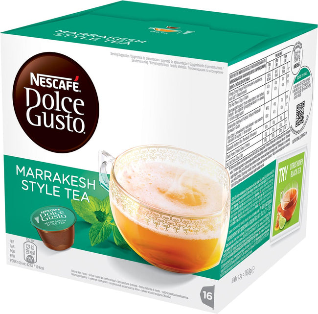 Nescafé -   theecapsules, Marrakesh, pak van 16 stuks