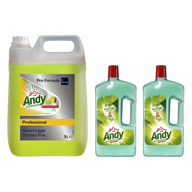 Andy -  Allesreiniger  citroen fris 5 liter | 2 stuks