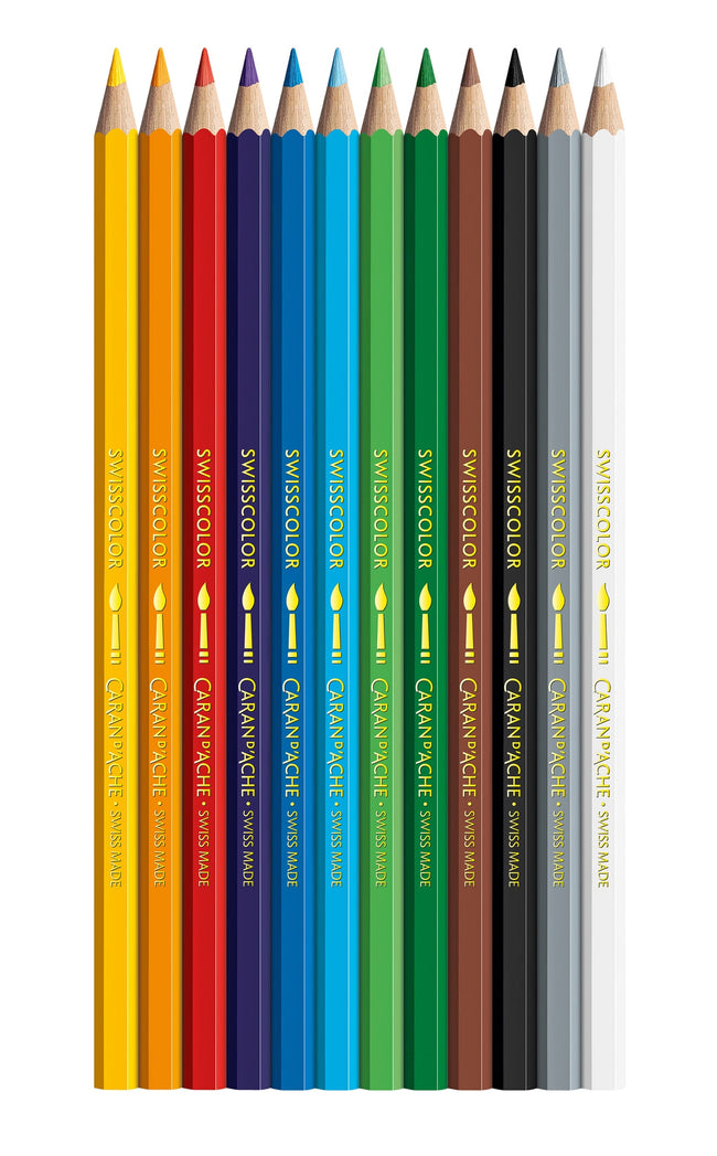 Caran d'ache -  Kleurpotlood caran d ache aquarel doos 12st