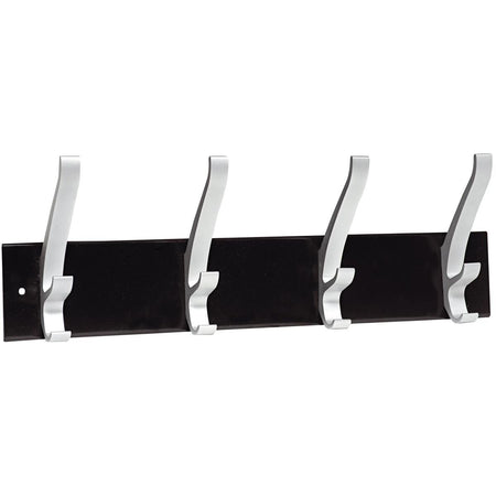 Unilux - Wandgarderobe Cypres 4 Haken metallic grau