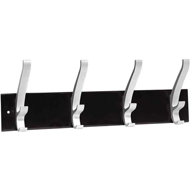 Unilux - Wandgarderobe Cypres 4 Haken metallic grau