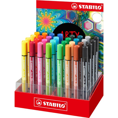 STABILO -  Pen 68 MAX ARTY viltstift, display van 32 stuks, geassorteerde kleuren