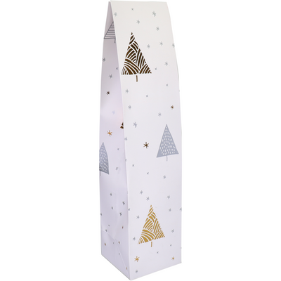 Klika -  Fleszak | 9.5x41x9.5cm | Under The s | papier + PP | wit/goud/zilver | 200 stuks