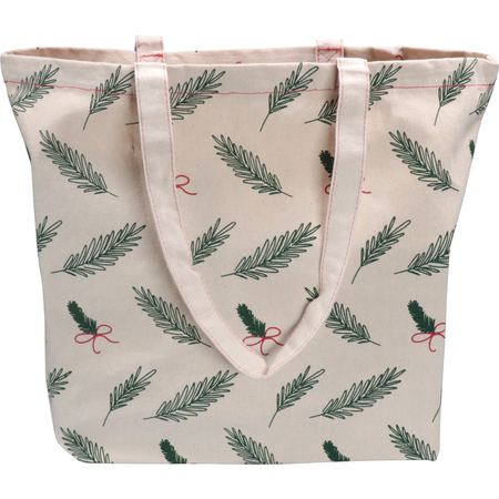 Klika -  Shopper | Kerstmis | Canvas | Kersttakjes en strikjes | 45x 15x36cm | 50 stuks