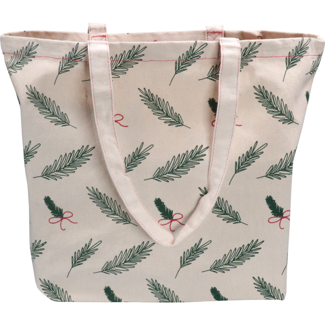 Klika -  Shopper | Kerstmis | Canvas | Kersttakjes en strikjes | 45x 15x36cm | 50 stuks