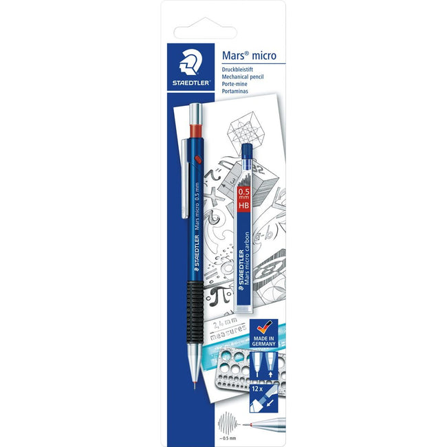 Staedtler - Druckbleistift Mikro 0,5 mm + extrafeine Minen