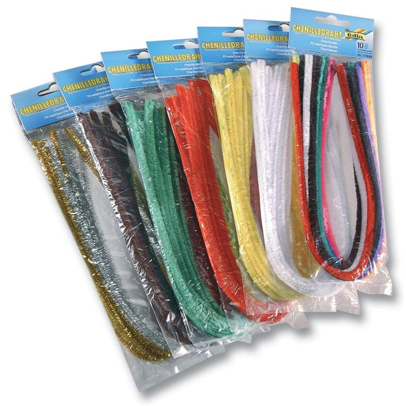 Folia - Chenilledraht, Packung mit 100 Stück, Durchmesser 8 mm