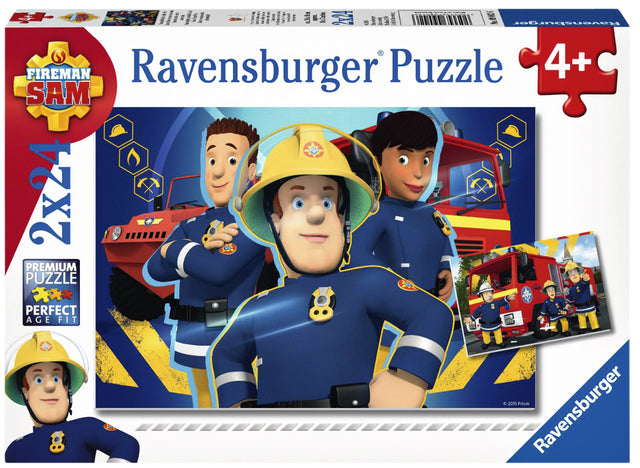 Puzzel sam helpt je uit de brand 2 x à 24 stukjes