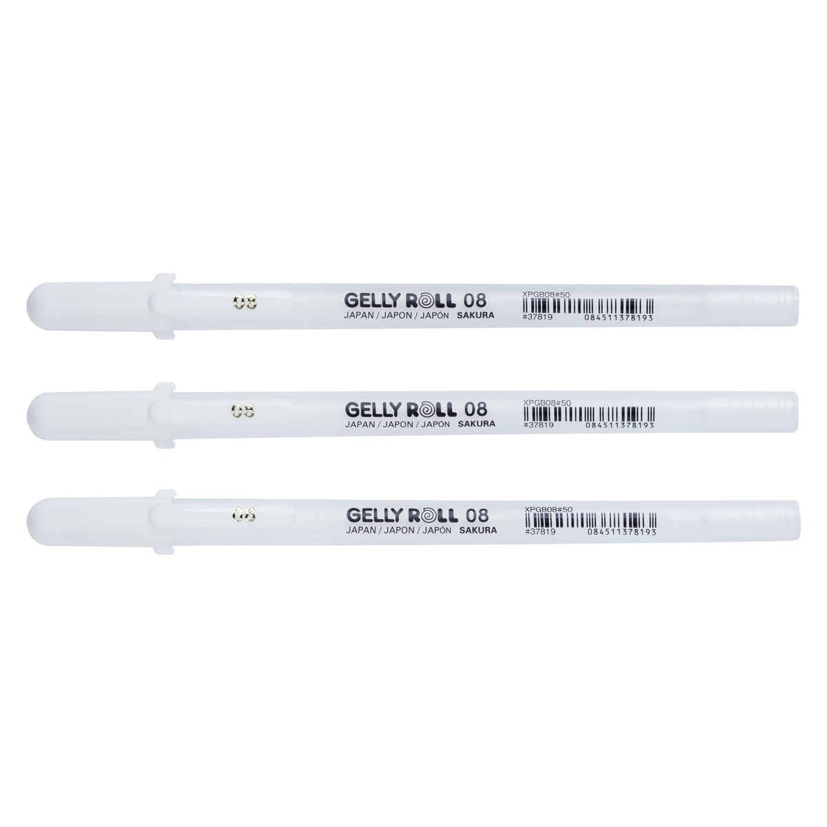 Sakura - Gel Writer Gelly Roll Classic 08 3er-Set weiß