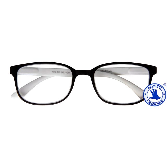 Quantore - Lesebrille +3,00 dpt Relax schwarz und weiß