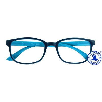 ICH BRAUCHE DICH - Lesebrille +2,00 dpt Relax blau-hellblau