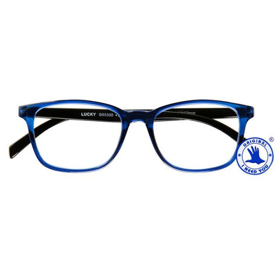 I Need You - Lesebrille +3,00 dpt Lucky blau-schwarz
